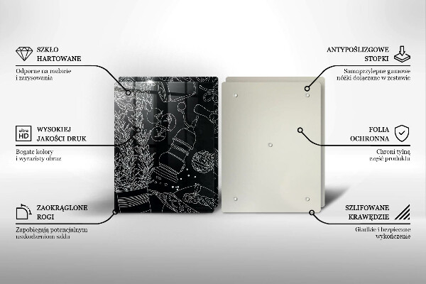 Copri piano cottura in vetro Accessori per la cucina