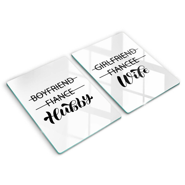 Copri piano cottura in vetro Iscrizione frase modello