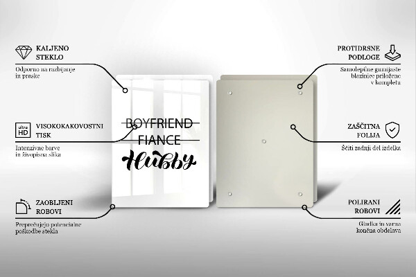 Copri piano cottura in vetro Iscrizione frase modello