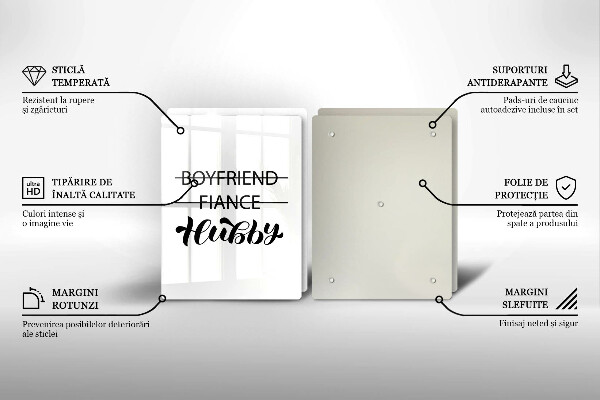 Copri piano cottura in vetro Iscrizione frase modello