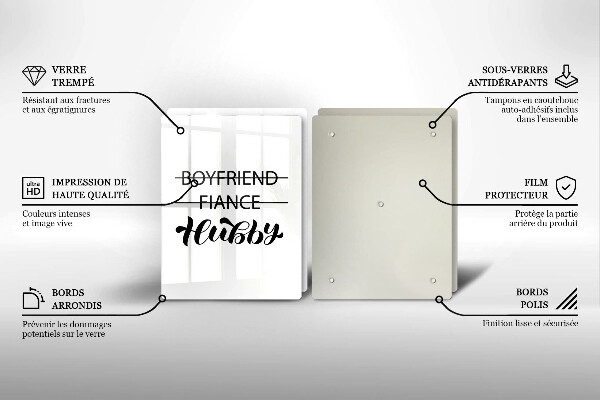 Copri piano cottura in vetro Iscrizione frase modello