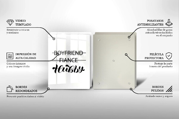 Copri piano cottura in vetro Iscrizione frase modello