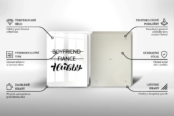 Copri piano cottura in vetro Iscrizione frase modello