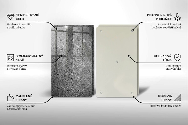 Copri piano cottura in vetro Struttura in pietra concreta