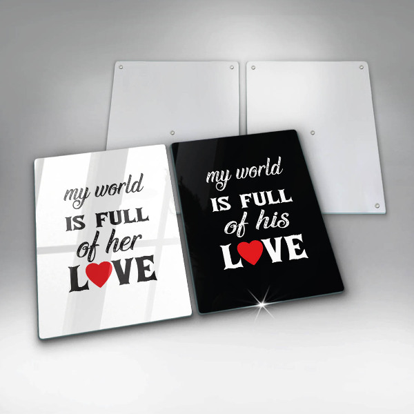 Copri piano cottura in vetro Iscrizione frase