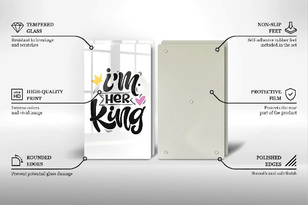 Copri piano cottura in vetro Iscrizione frase