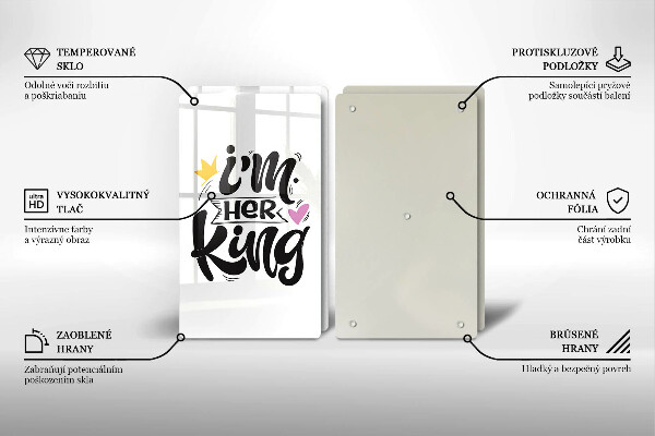 Copri piano cottura in vetro Iscrizione frase