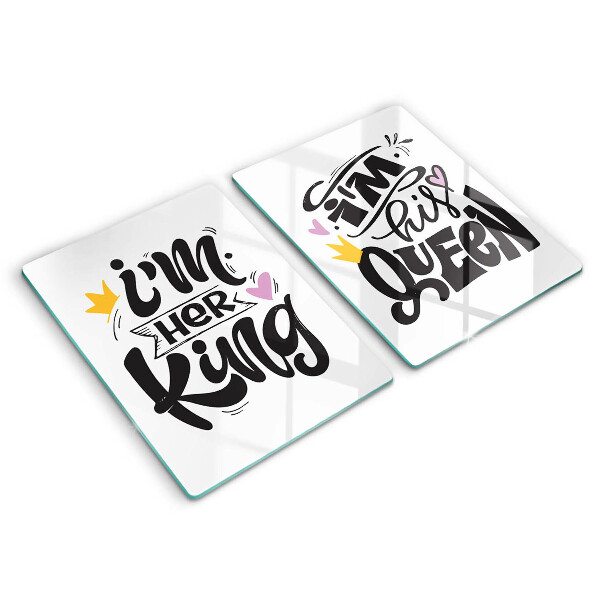 Copri piano cottura in vetro Iscrizione frase