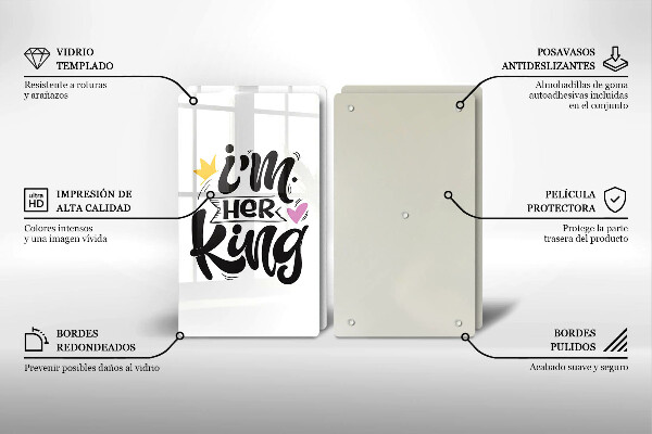 Copri piano cottura in vetro Iscrizione frase