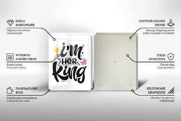 Copri piano cottura in vetro Iscrizione frase