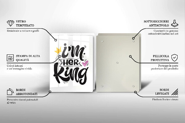 Copri piano cottura in vetro Iscrizione frase