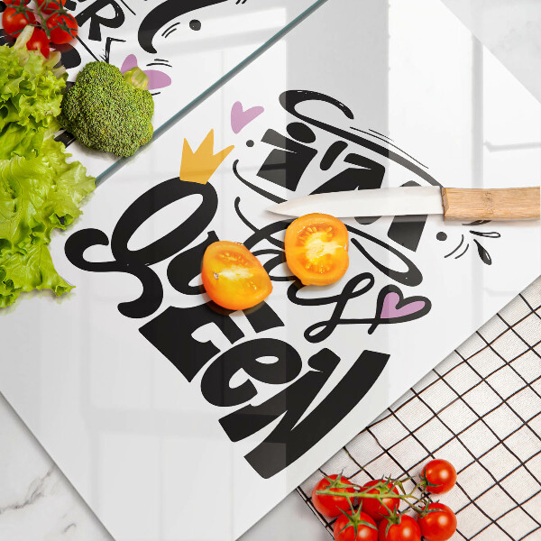 Copri piano cottura in vetro Iscrizione frase