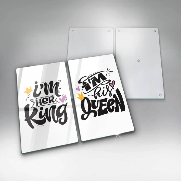 Copri piano cottura in vetro Iscrizione frase