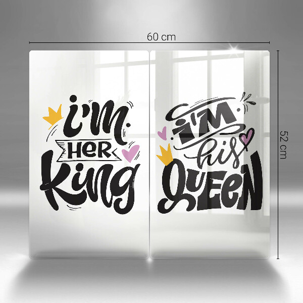 Copri piano cottura in vetro Iscrizione frase