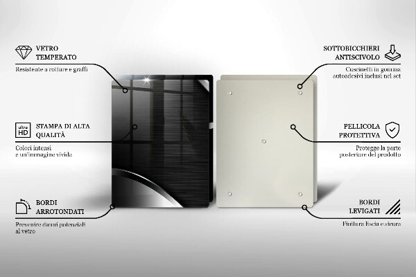 Copertura piano cottura Astrazione del metallo