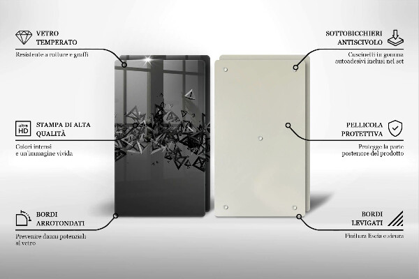 Copertura piano cottura Forme astratte 3D