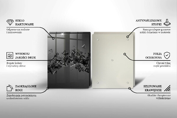 Copertura piano cottura Forme astratte 3D