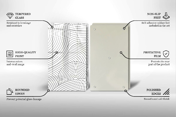 Copertura piano cottura Astrazione delle linee nere