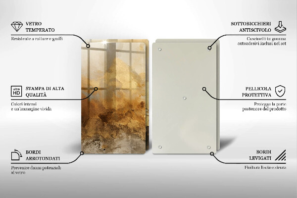 Copri piano cottura Trama ricca