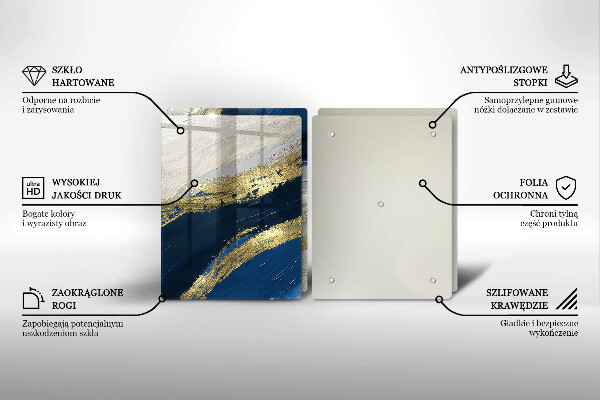 Copri piano cottura Texture con oro