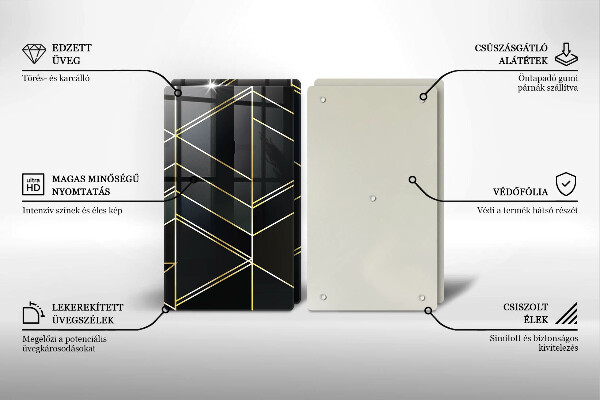 Copri piano cottura Triangoli astratti