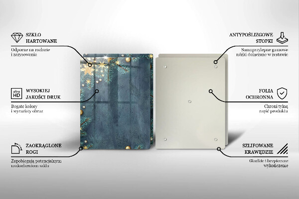 Copri piano cottura decorazioni natalizie