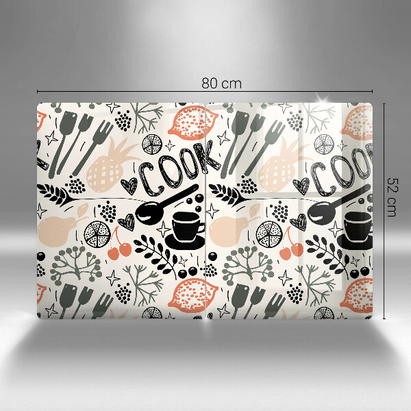 Copri piano cottura Motivo della cucina dei cartoni animati