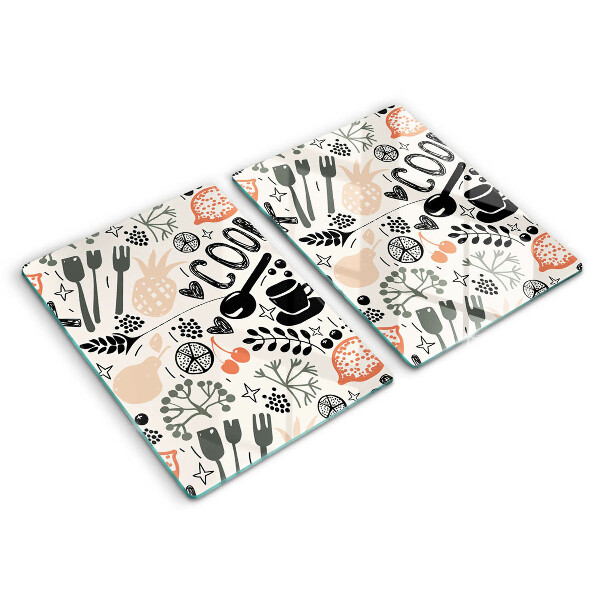 Copri piano cottura Motivo della cucina dei cartoni animati