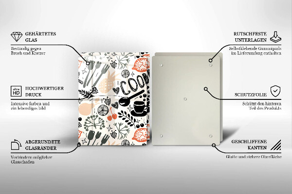 Copri piano cottura Motivo della cucina dei cartoni animati