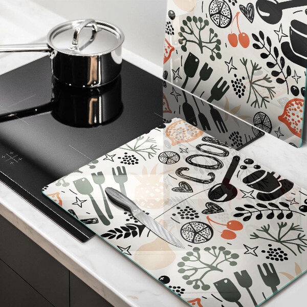 Copri piano cottura Motivo della cucina dei cartoni animati