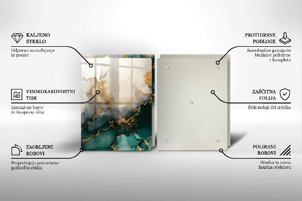 Copri piano cottura Marmo multicolore