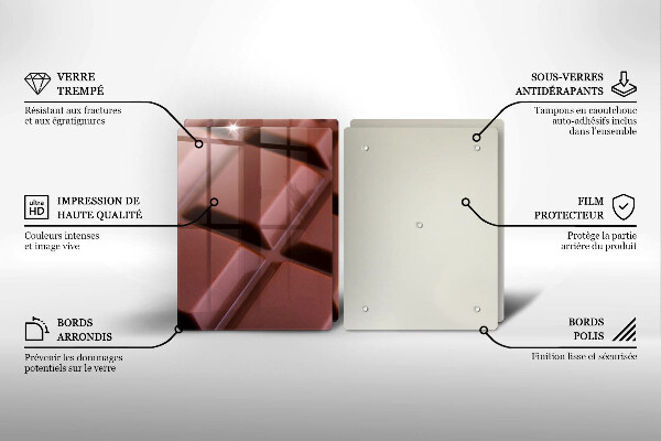 Copri piano cottura Cubi di cioccolato