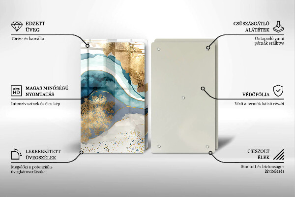 Copri piano cottura Marmo colorato