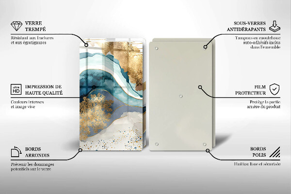 Copri piano cottura Marmo colorato