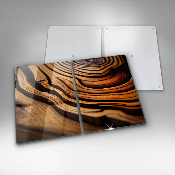 Copri piano cottura Ceppo di legno