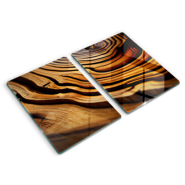 Copri piano cottura Ceppo di legno