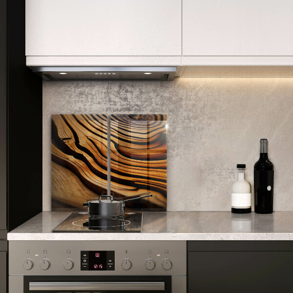 Copri piano cottura Ceppo di legno