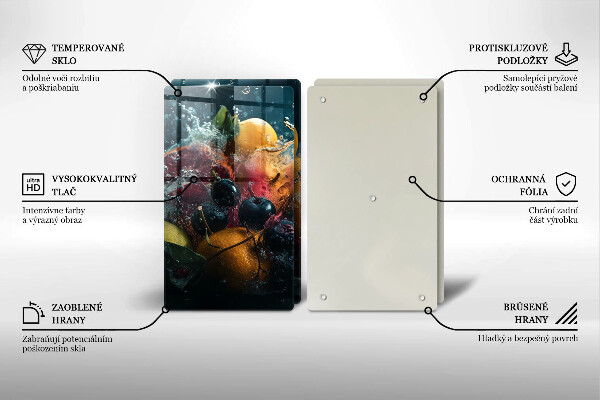 Copri piano cottura Frutta in acqua