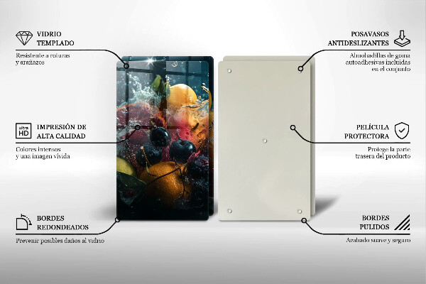 Copri piano cottura Frutta in acqua