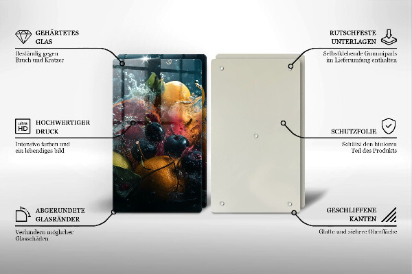 Copri piano cottura Frutta in acqua