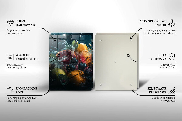 Copri piano cottura Frutta in acqua