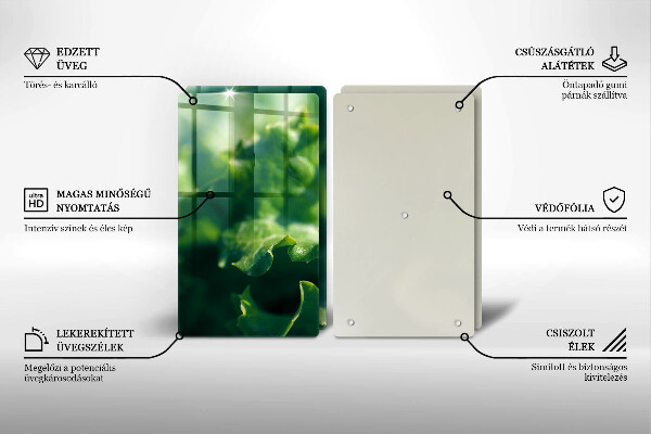 Copri piano cottura Foglie di lattuga