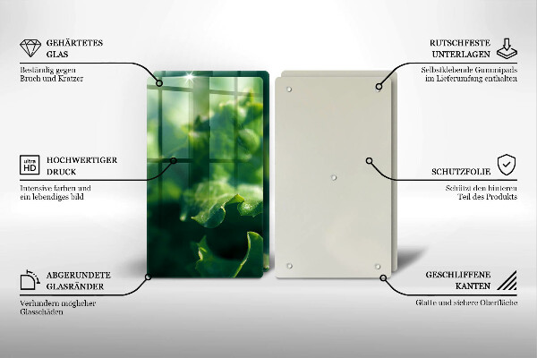 Copri piano cottura Foglie di lattuga