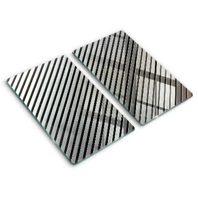 Copri piano cottura Linee metalliche