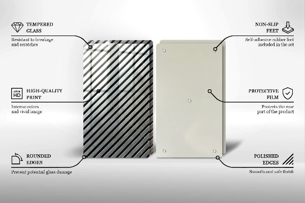 Copri piano cottura Linee metalliche