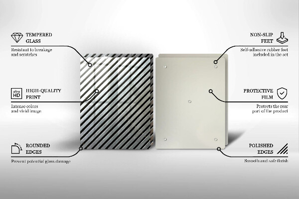 Copri piano cottura Linee metalliche