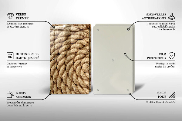 Copri piano cottura Corda arrotolata