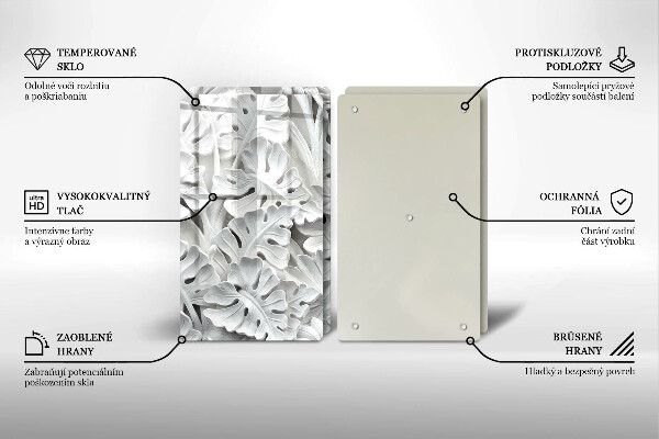 Copri piano cottura fiori bianchi