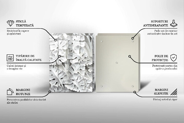 Copri piano cottura fiori bianchi