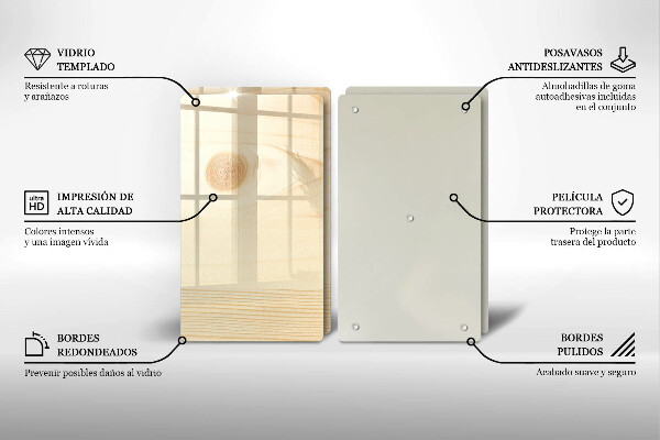 Copri piano cottura Asse di legno